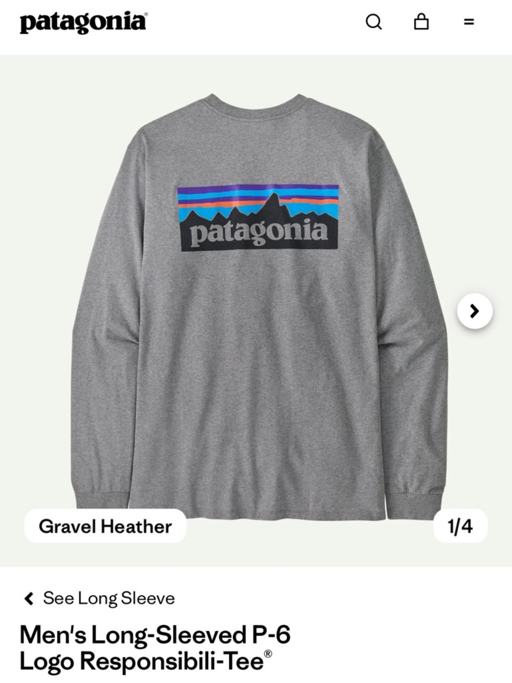 Patagonia Long Sleeved Shirt